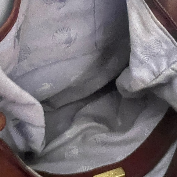 Modalu London Brown Leather Shoulder Bag with Braided Detail - Picture 9 of 15